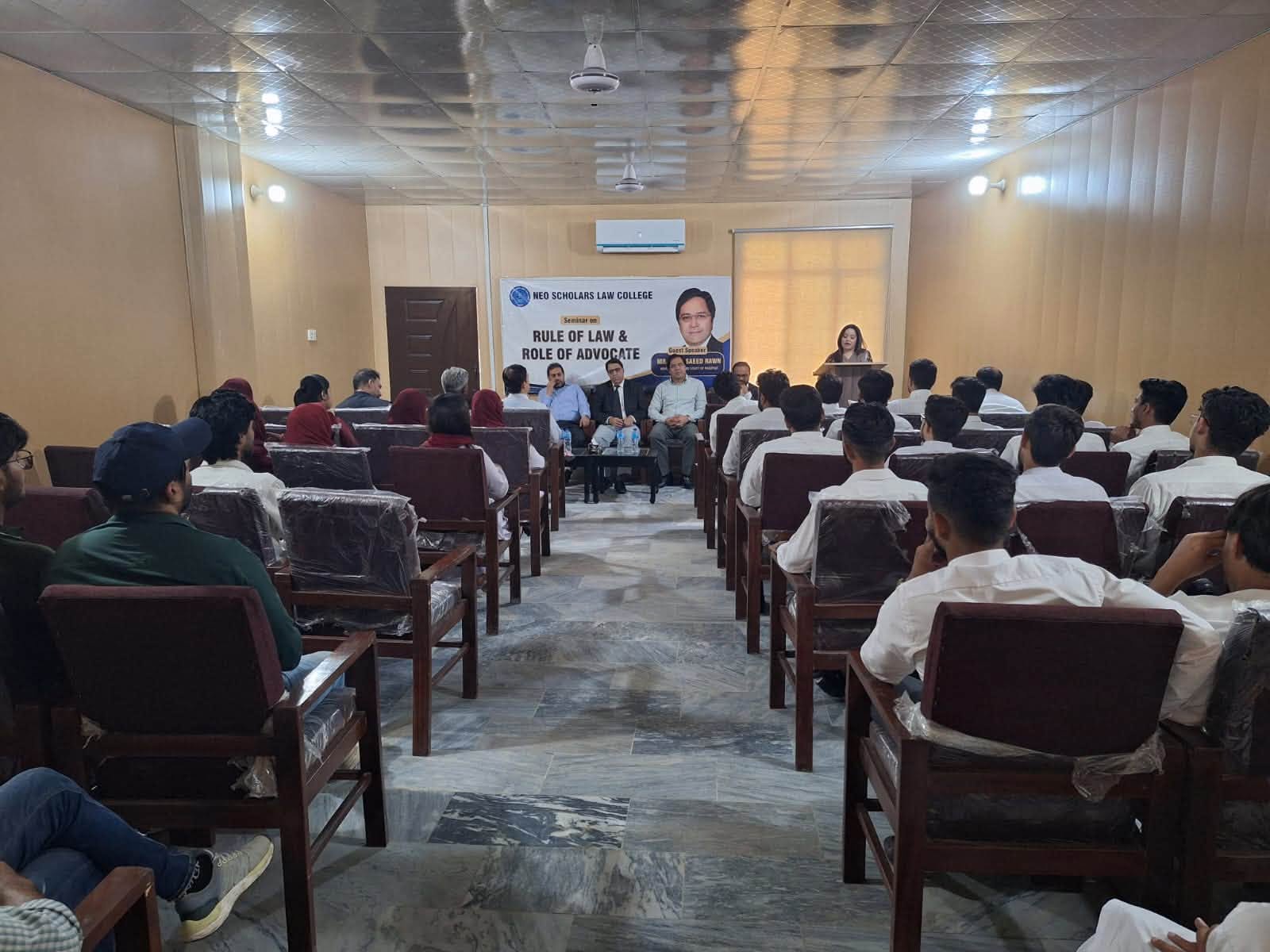 Guest speaker during seminar